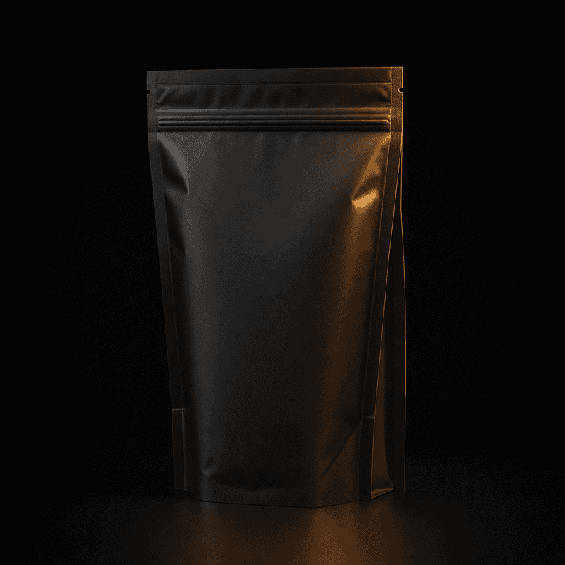 NO POWDER compostable flat-bottom pouch — 135°